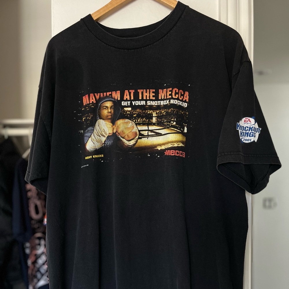 Vintage Mecca knockout kings video game promo t shirt